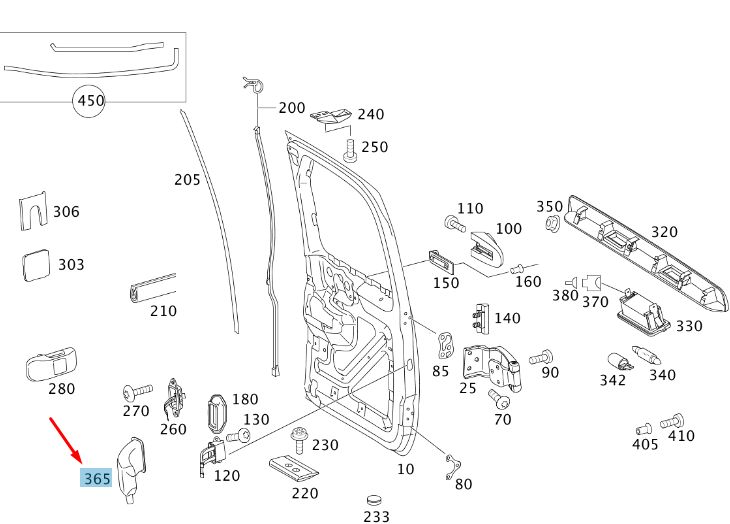 NEW MERCEDES-BENZ VITO W639 REAR PANEL DOOR COVER A6397660491 ORIGINAL