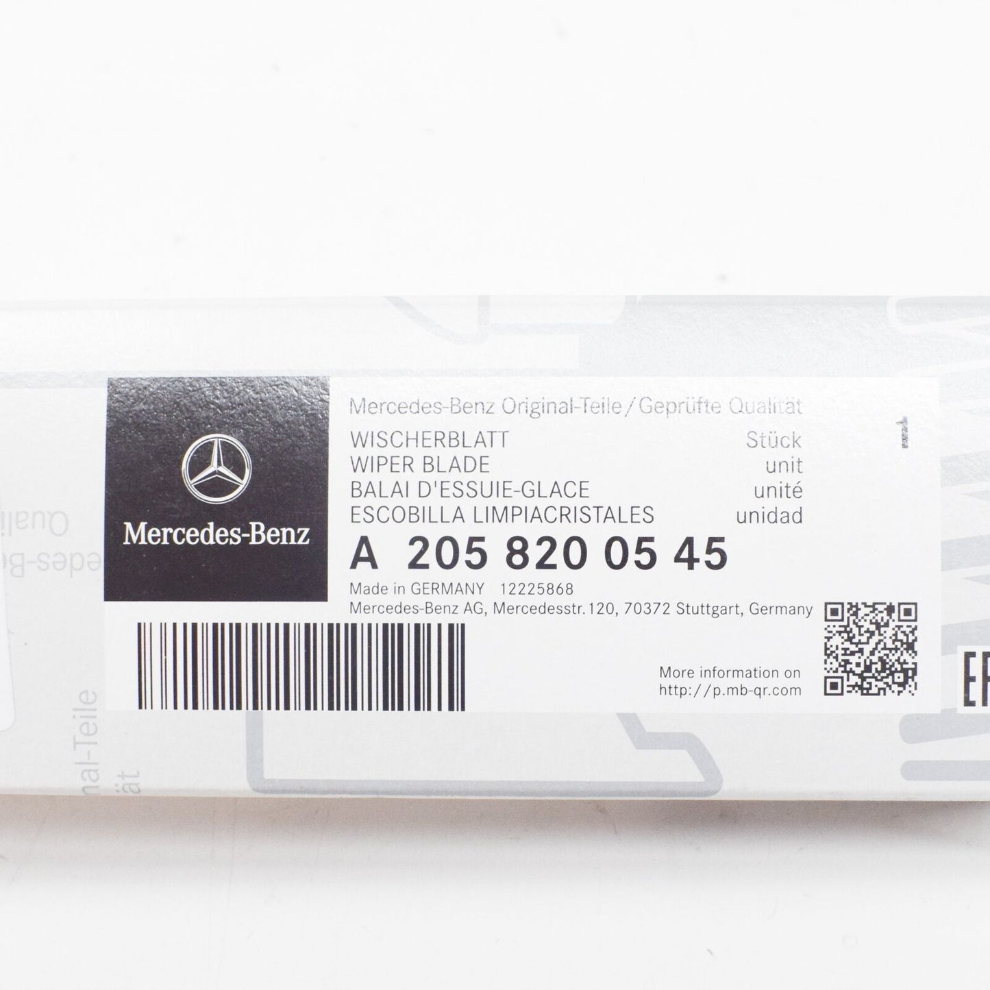 NEW MERCEDES-BENZ C-CLASS S205 REAR WINDOW WIPER BLADE A2058200545 ORIGINAL