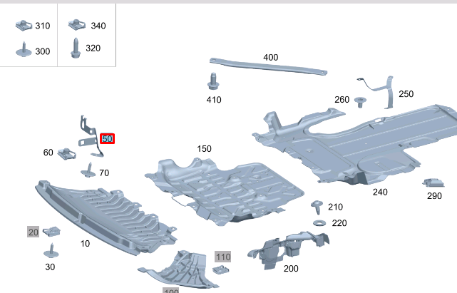 NEW MERCEDES-BENZ E W213 FRONT RIGHT ENGINE LINING BRACKET A2135244800 ORIGINAL