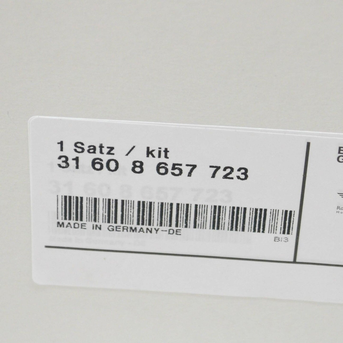 new bmw 5 g30 front output cv joint boot kit 31608657723 original