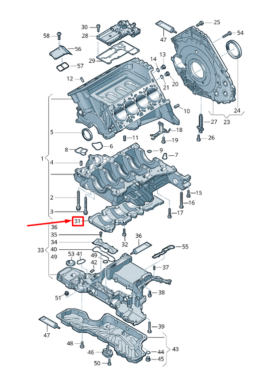 NEW AUDI RS7 SPORTBACK 4G ENGINE OIL PAN BAFFLE INSERT 079115289AC ORIGINAL