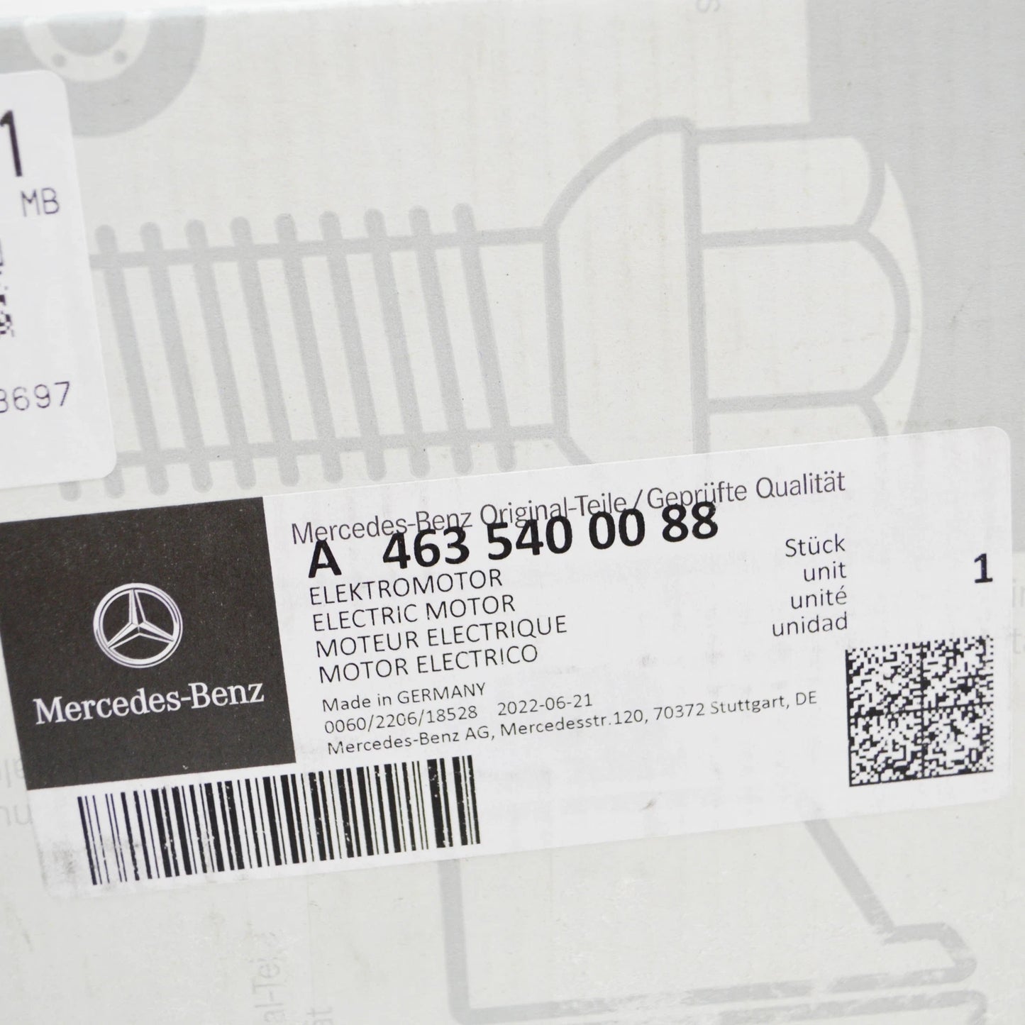 NEW MERCEDES-BENZ G W461 TRANSFER CASE ELECTRIC MOTOR A4635400088 ORIGINAL