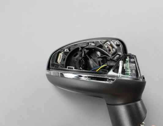 NEW AUDI A1 8X FRONT RIGHT WING MIRROR HOUSING RHD 8X2857410R9B9 2 ORIGINAL