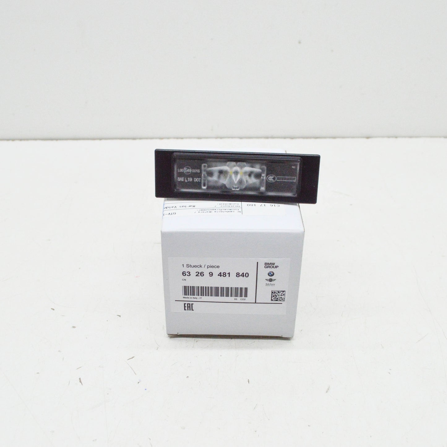 new bmw x4 g02 rear license plate led light 63269481840 original