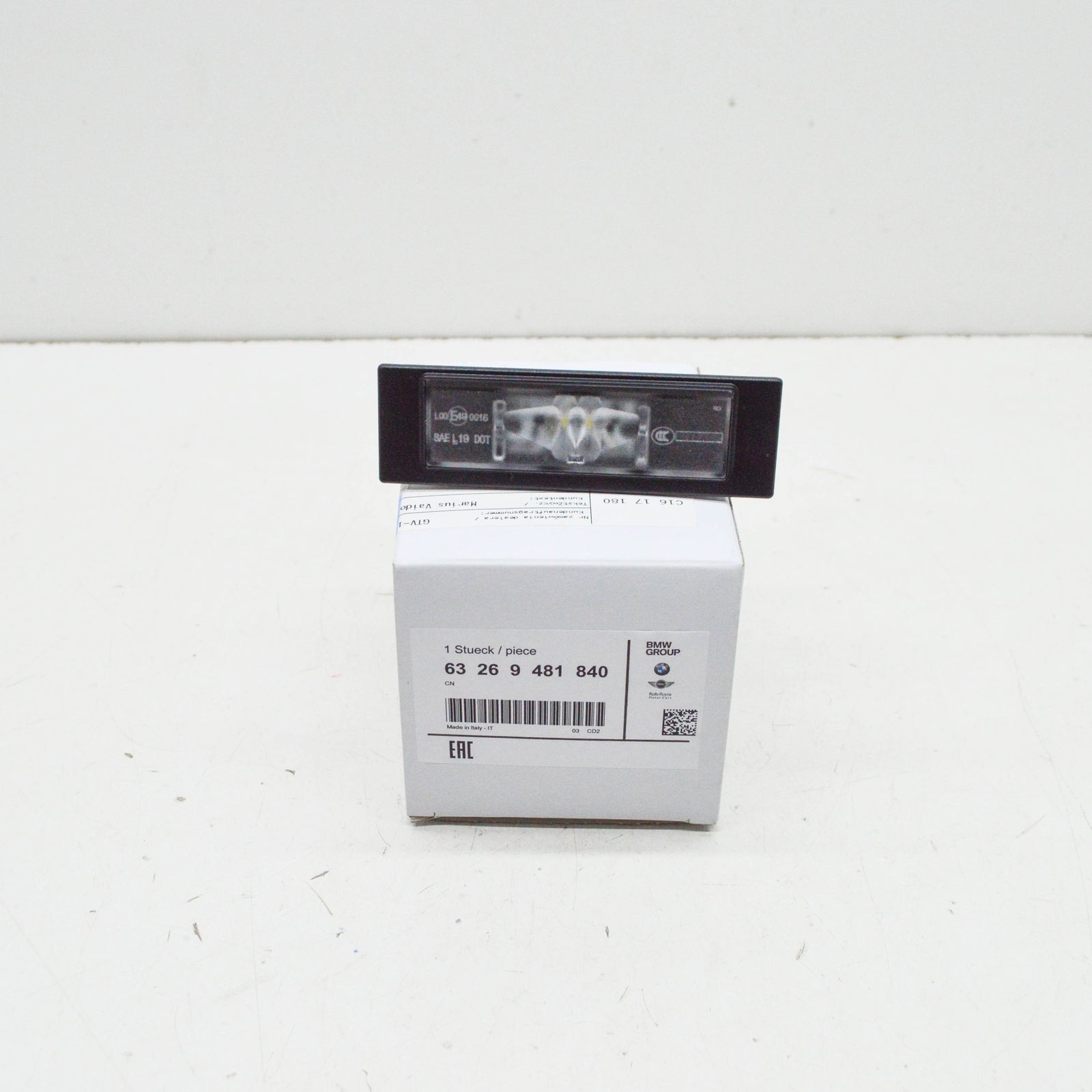 new bmw x4 g02 rear license plate led light 63269481840 original