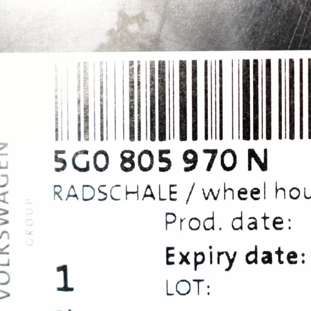 NEW VOLKSWAGEN GOLF MK7 FRONT RIGHT WHEEL HOUSING LINER 5G0805970N ORIGINAL