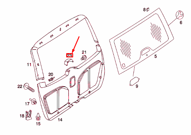 NEW MERCEDES-BENZ ML W163 THIRD BRAKE LAMP COVER A16374700878G63 ORIGINAL