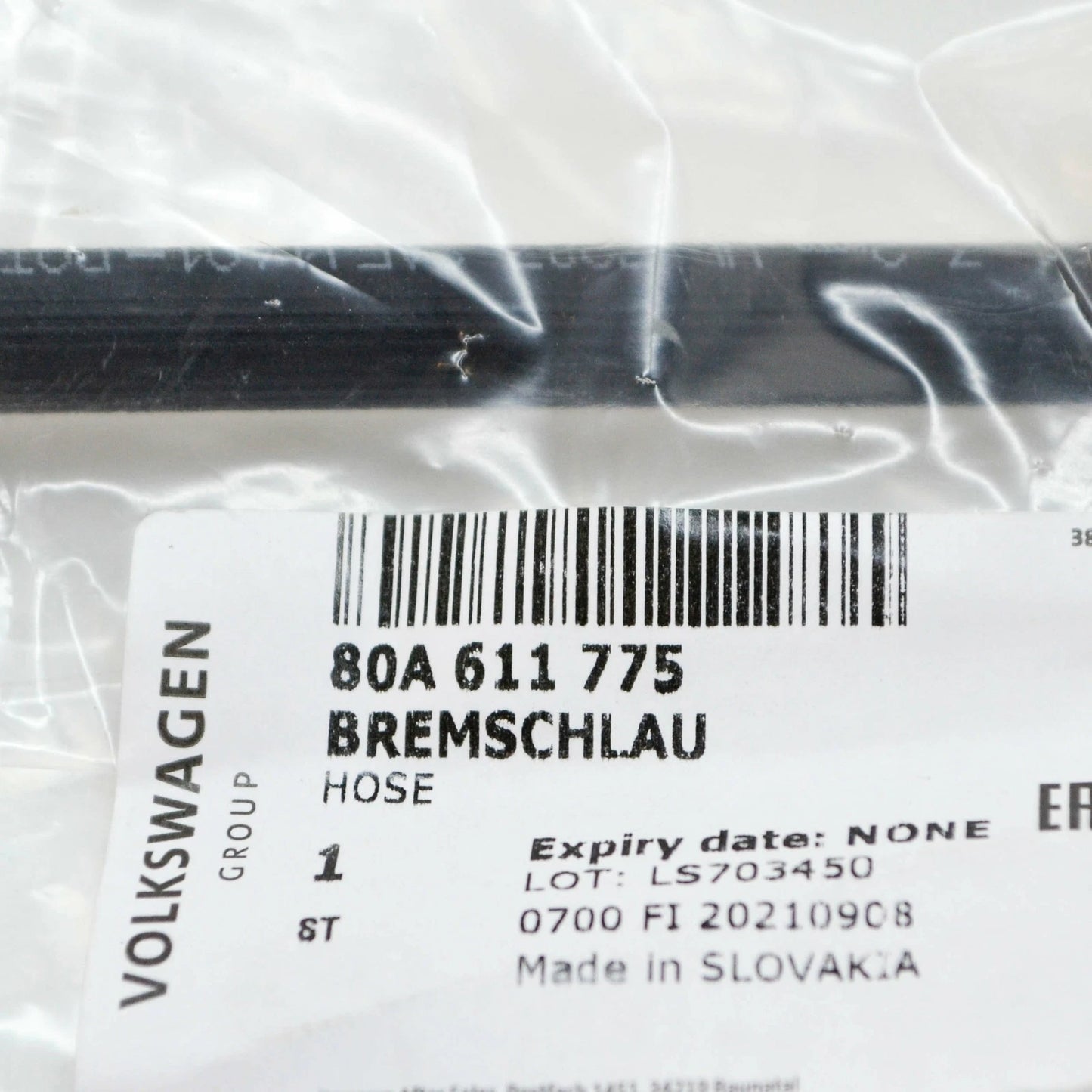 NEW AUDI Q5 FY REAR HYDRAULIC BRAKE PIPE 80A611775