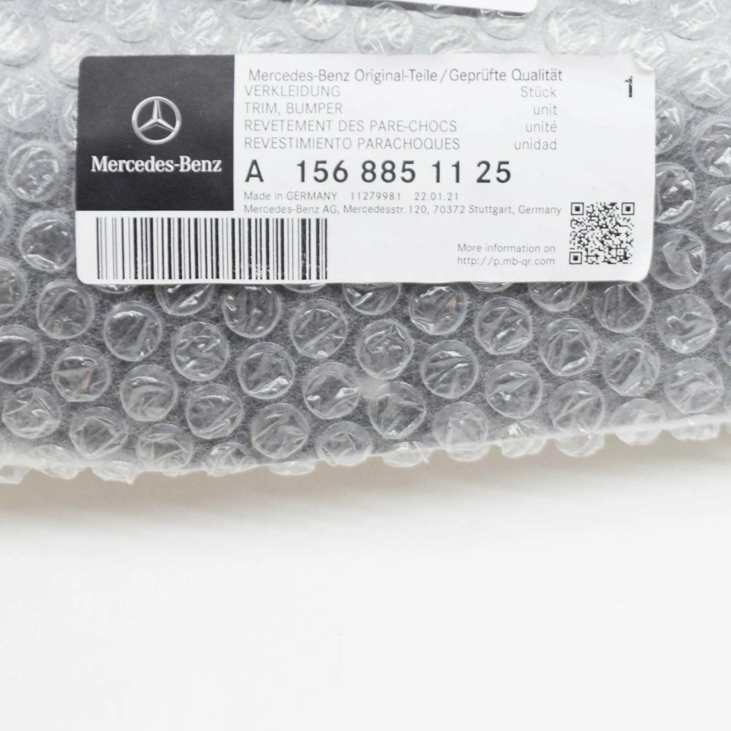 NEW MERCEDES-BENZ GLA-CLASS X156 FRONT BUMPER LEFT LOWER TRIM A1568851125