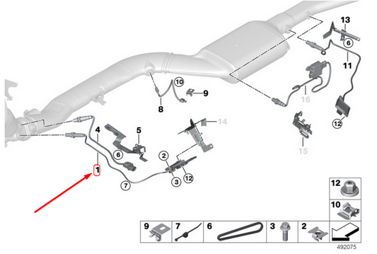 new bmw 3 f30 nox sensor 13628589846 8589846 original