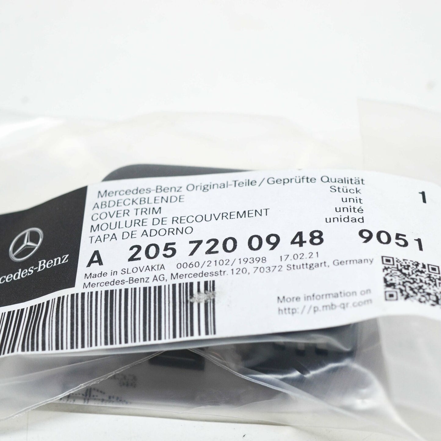 NEW MERCEDES-BENZ C W205 FRONT DOOR SWITCH BEZEL TRIM A20572009489051 ORIGINAL