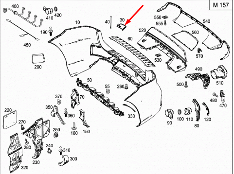NEW MERCEDES-BENZ M-CLASS W166 REAR BUMPER TOW HOOK EYE COVER A1668851423