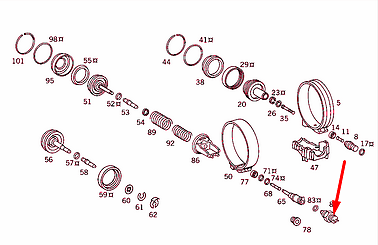 NEW MB SL R129 AUTOMATIC TRANSMISSION OVERLOAD SWITCH A0025454514 ORIGINAL