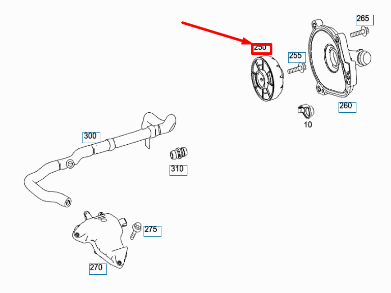 NEW MB C W204 WIDE OPEN THROTTLE SEPARATION OIL DRIP PAN A2730100162 ORIGINAL