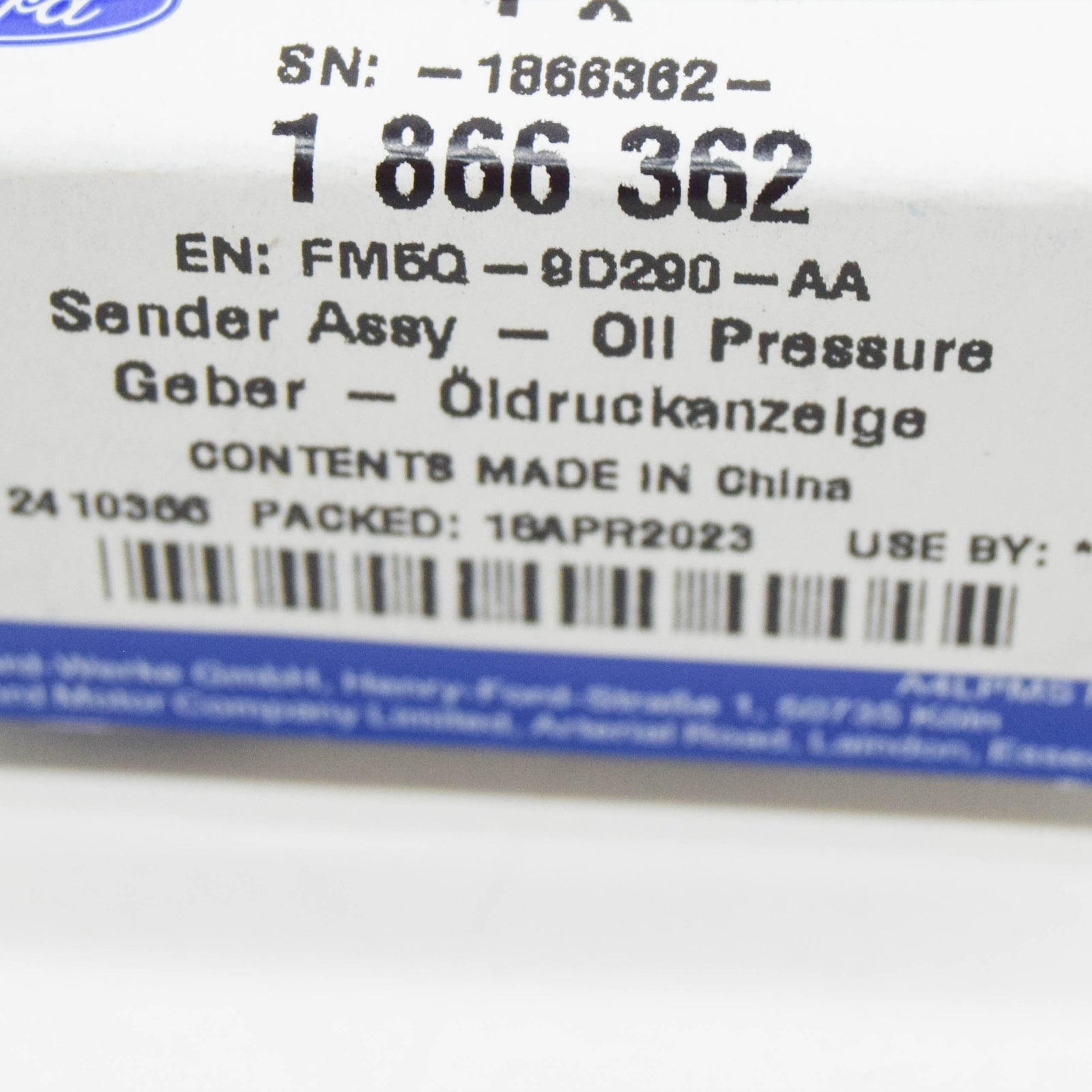 new ford ecosport mk2 bk oil pressure sender assy 1866362 fm5q-9d290-aa original