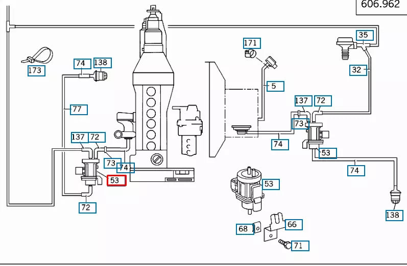 NEW MERCEDES BENZ ML W163 PRESSURE CONVERTER A0005450427 ORIGINAL