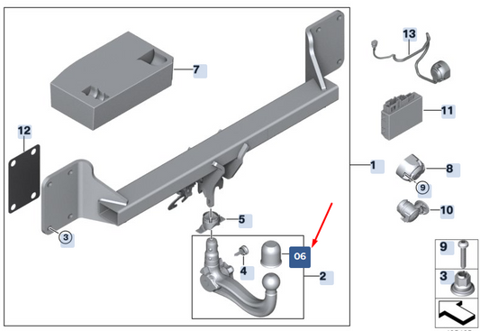 new bmw x5 f15 tow bar ball hitch cover cap 71601133279 1133279 original