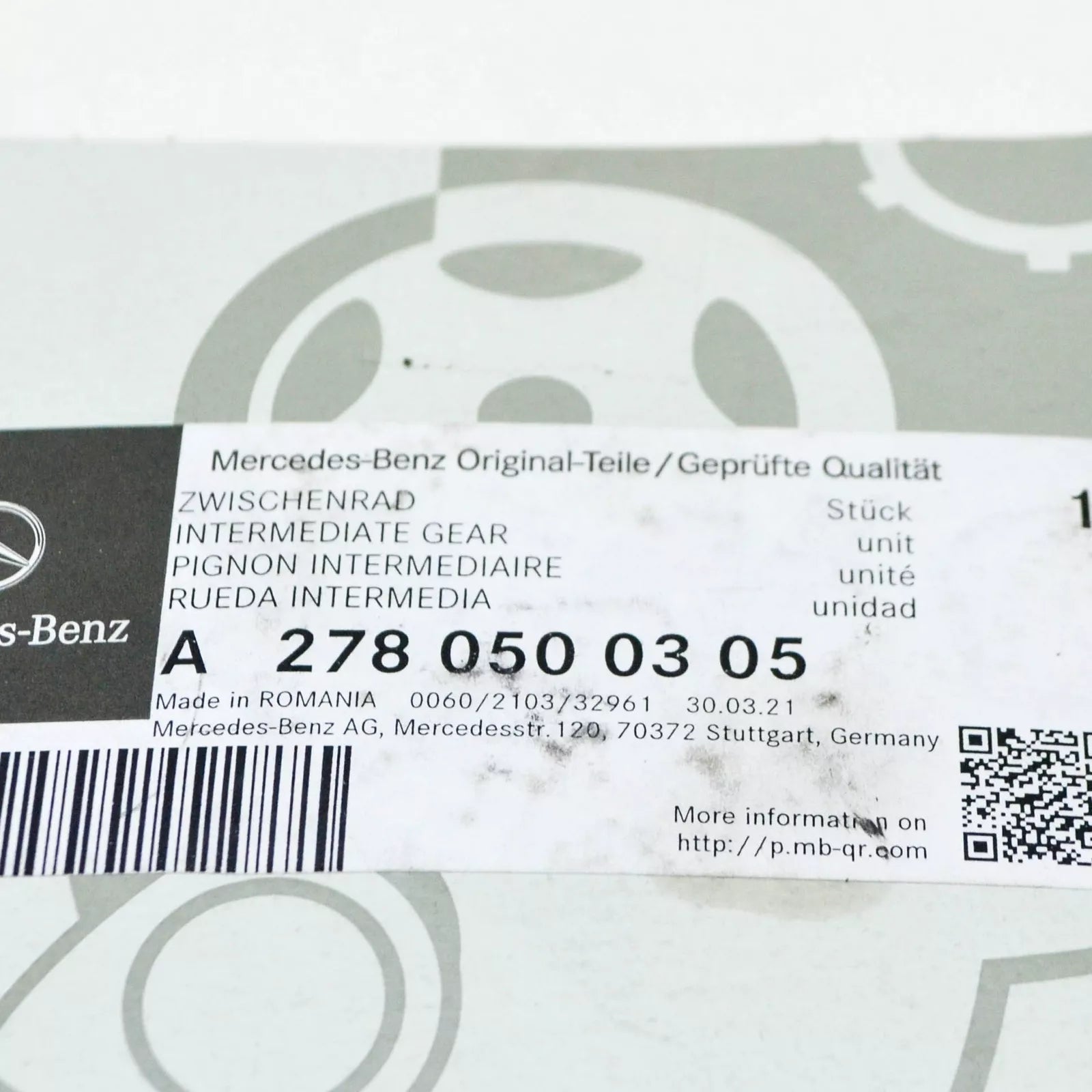 NEW MERCEDES-BENZ GLE W166 ENGINE TIMING IDLER GEAR SPROCKET A2780500305