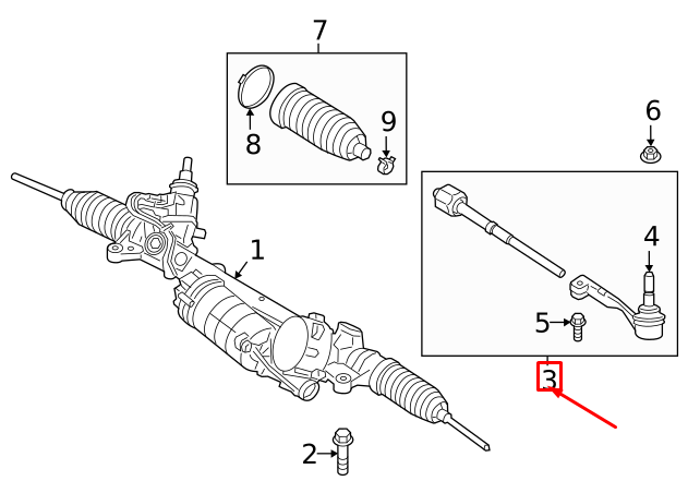 new bmw 3 g20 steering right tie rod 32105a451a8 original