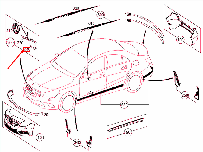 NEW MB CLA C117 FRONT ILLUMINATED MERCEDES STAR CONTROL UNIT A1669004810