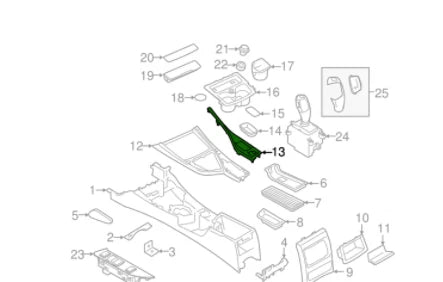 NEW BMW 2 COUPE M F87 FRONT CENTER CONSOLE TRIM CARBON LHD 51168065423 ORIGINAL