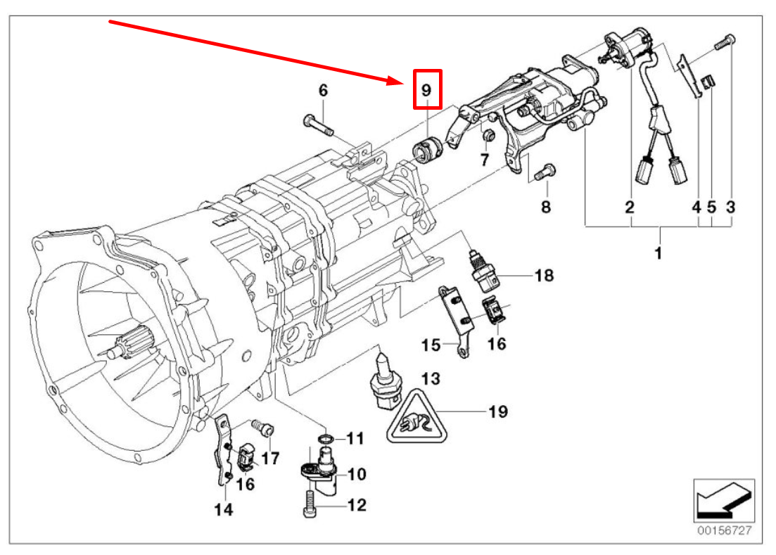 new bmw 3 e46 gearshift rod joint 25112229793 2229793 original