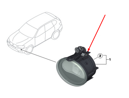 new bmw x5 f15 front right fog light 63177238788 7238788 original