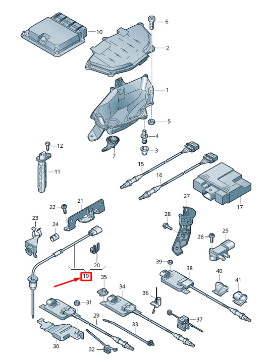 new audi a6 avant c7 exhaust gas temperature sensor 8k0906088c original