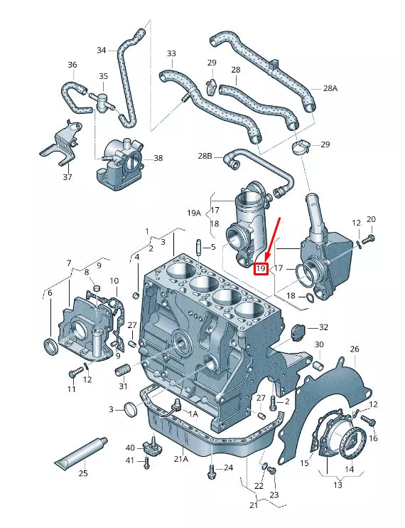 NEW VW GOLF VI 5K MK6 OIL SETTLER SEPARATOR 036103464AK