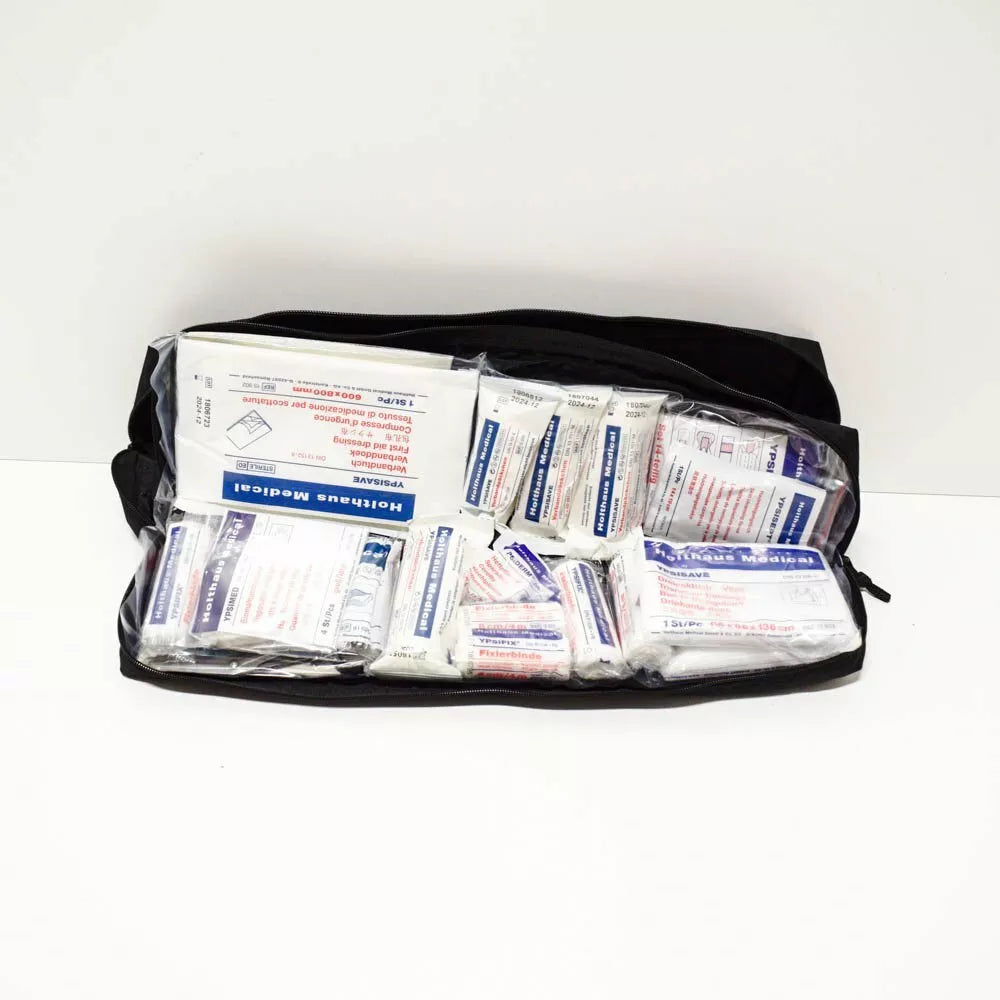 BMW MINI FIRST AID EMERGENCY KIT BAG WITH WARNING VESTS 2210667 NEW