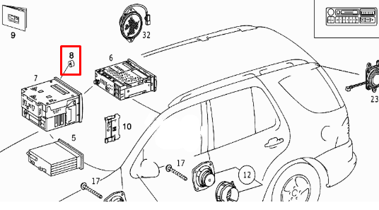 NEW MB E-CLASS W210 RADIO VOLUME KNOB SWITCH A1638200192 ORIGINAL