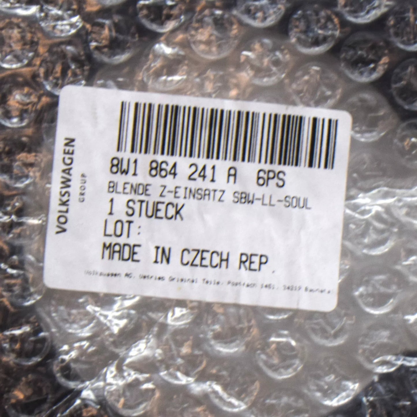 NEW AUDI A4 B9 FRONT CENTER CONSOLE INSERT TRIM LHD 8W1864241A6PS