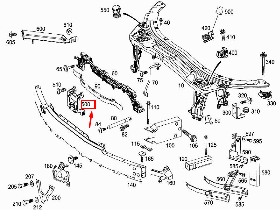 NEW MERCEDES-BENZ C W205 CONTROLLED CRUISE CONTROL BRACKET A2056200502 ORIGINAL