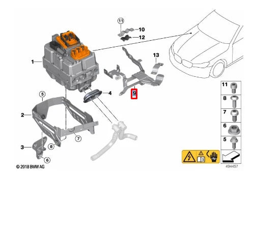 NEW BMW 3 G20 STRAIN RELIEF HOLDER 61139371348 ORIGINAL