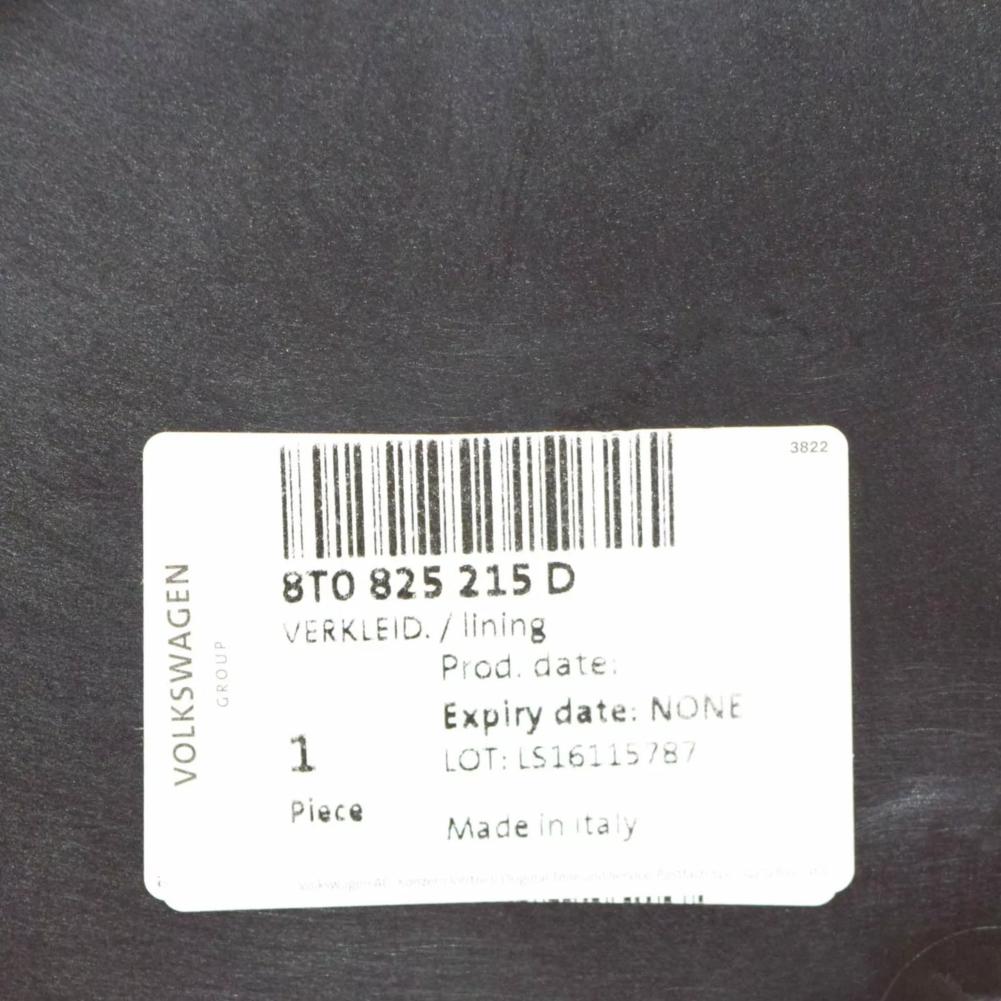 NEW AUDI A5 RS5 REAR LEFT UNDERBODY PANEL 8T0825215D