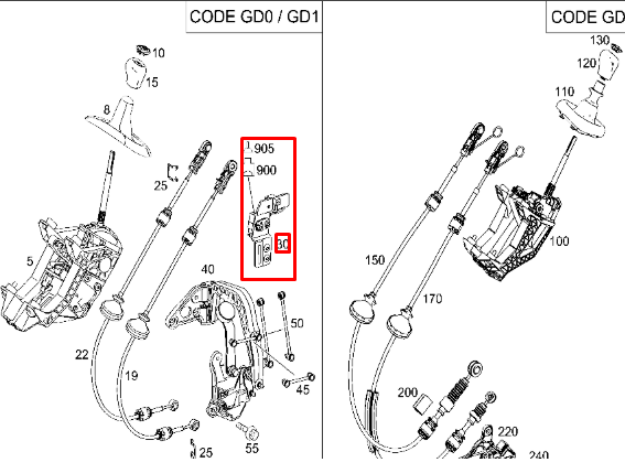 NEW MB VIANO W639 REVERSE LIGHT SWITCH A6395450006 ORIGINAL