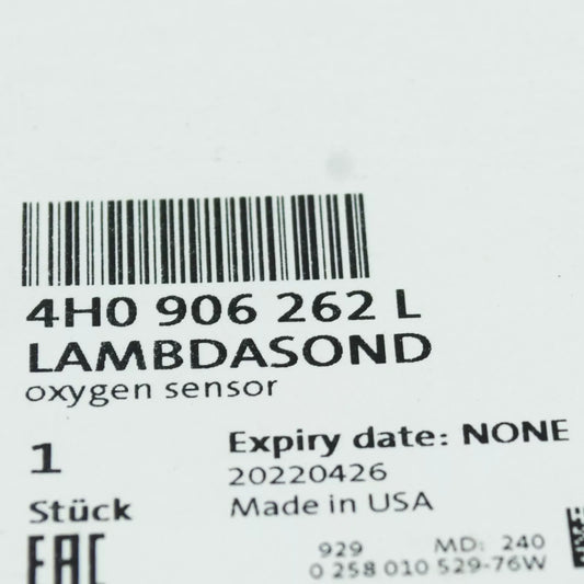 NEW AUDI A6 C7 REAR LAMBDA OXYGEN SENSOR CYLINDER 1-4 4H0906262L ORIGINAL