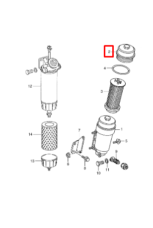 NEW MB ATEGO FUEL FILTER TANK CAP COVER A0000929205 ORIGINAL