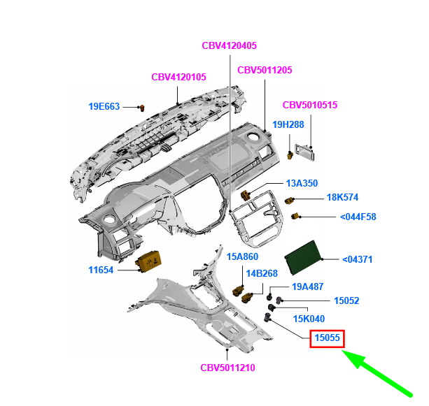 new ford kuga c394 mk1 cigar lighter base assy 1447680 98ag-15k047-ad original