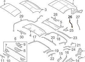 Genuine Bmw Z4 E89 Roadster Roof Shell Right Microswitch 54377227398 Original