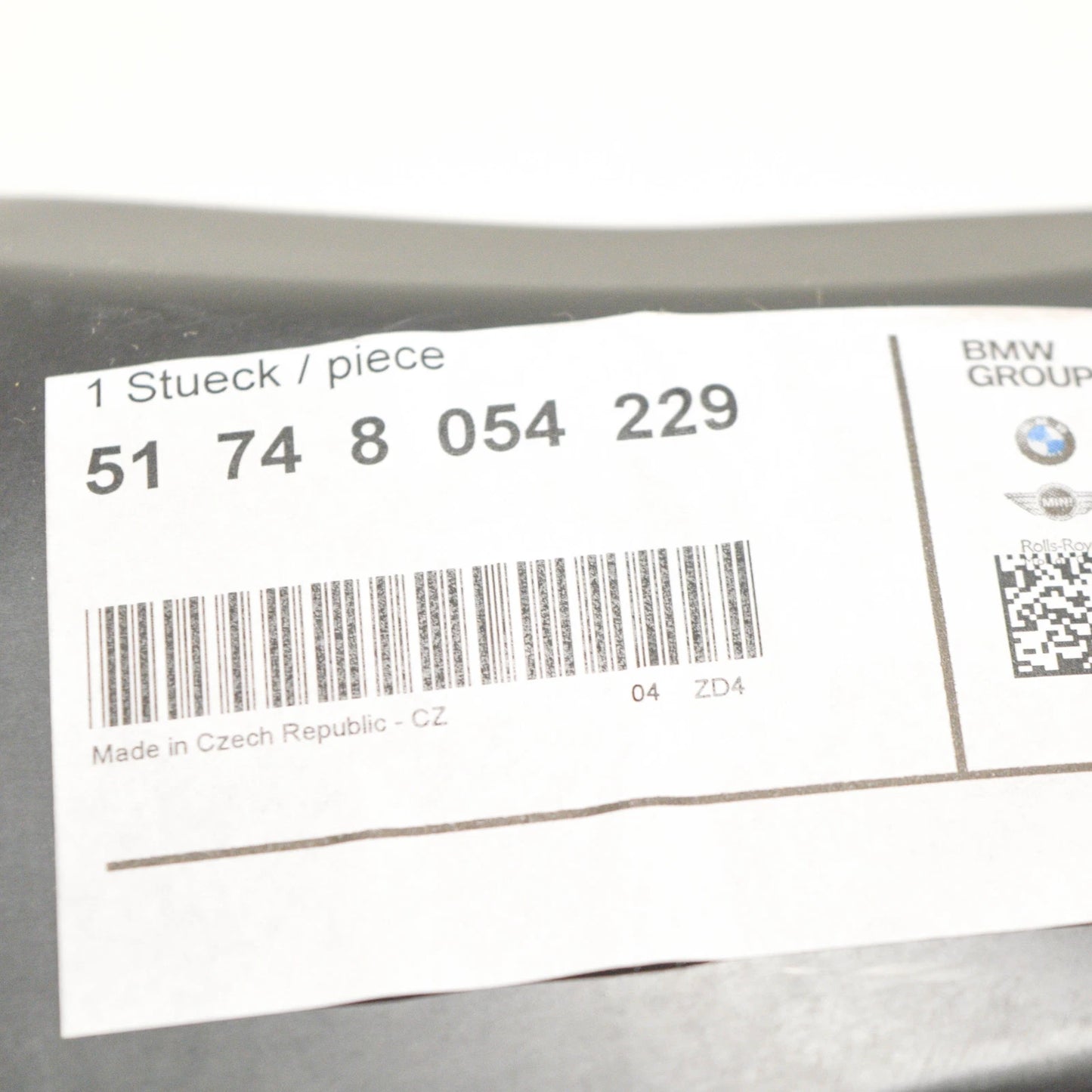 NEW BMW 3 F30 FRONT LEFT BRAKE AIR DUCT 8054229 51748054229 2016 ORIGINAL