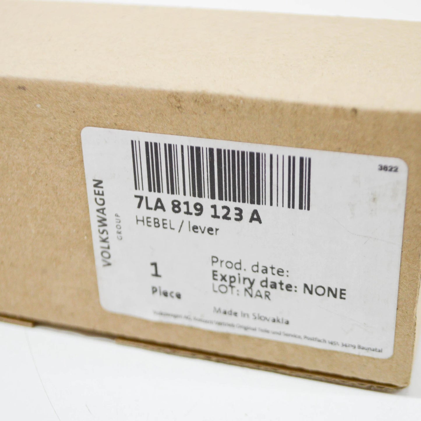 NEW VW TRANSPORTER T6 TEMPERATURE REGULATING FLAP LEVER RIGHT RHD 7LA819123A