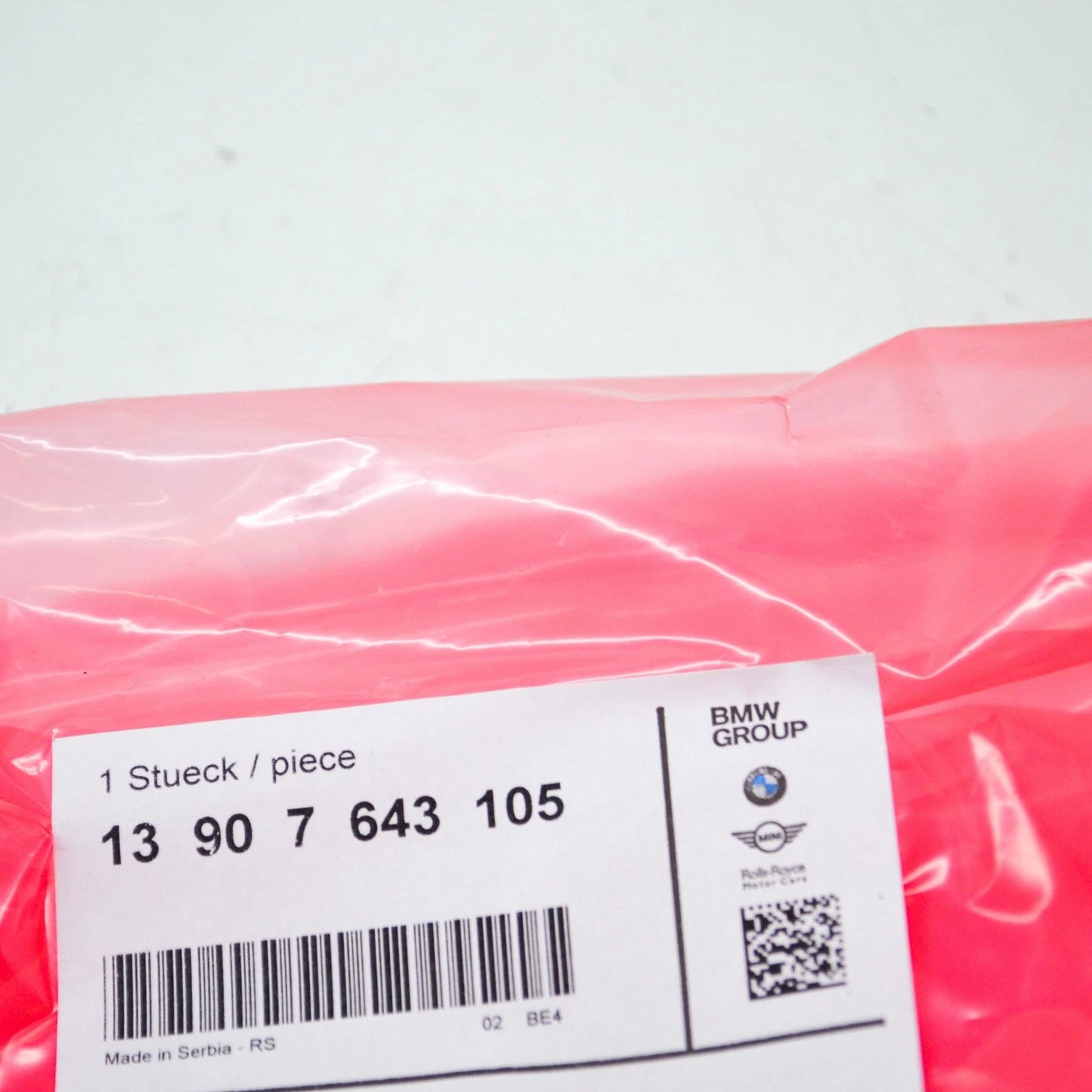 NEW BMW 3 F30 FUEL TANK EVAPORATOR W PRESSURE LINE 13907643105 ORIGINAL