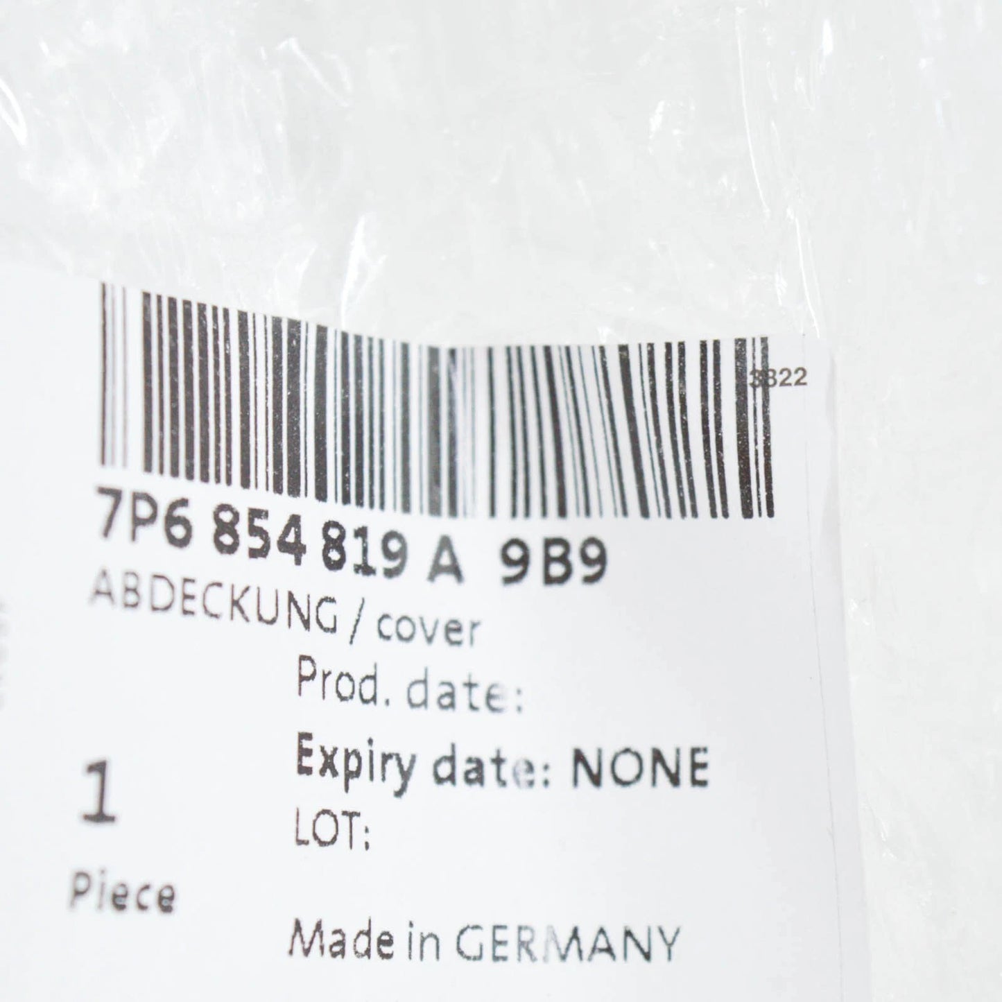 NEW VW TOUAREG 7P R LINE REAR LEFT ARCH TRIM 7P6854819A9B9 ORIGINAL