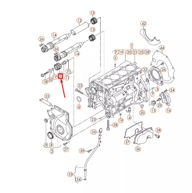 NEW AUDI A1 8X ENGINE BALANCE SHAFT SPROCKET 06K103319A ORIGINAL