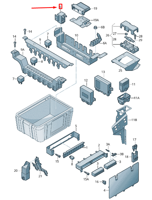 NEW VOLKSWAGEN CRAFTER 2F MK1 CUT-OFF RELAY 2E0943383 ORIGINAL