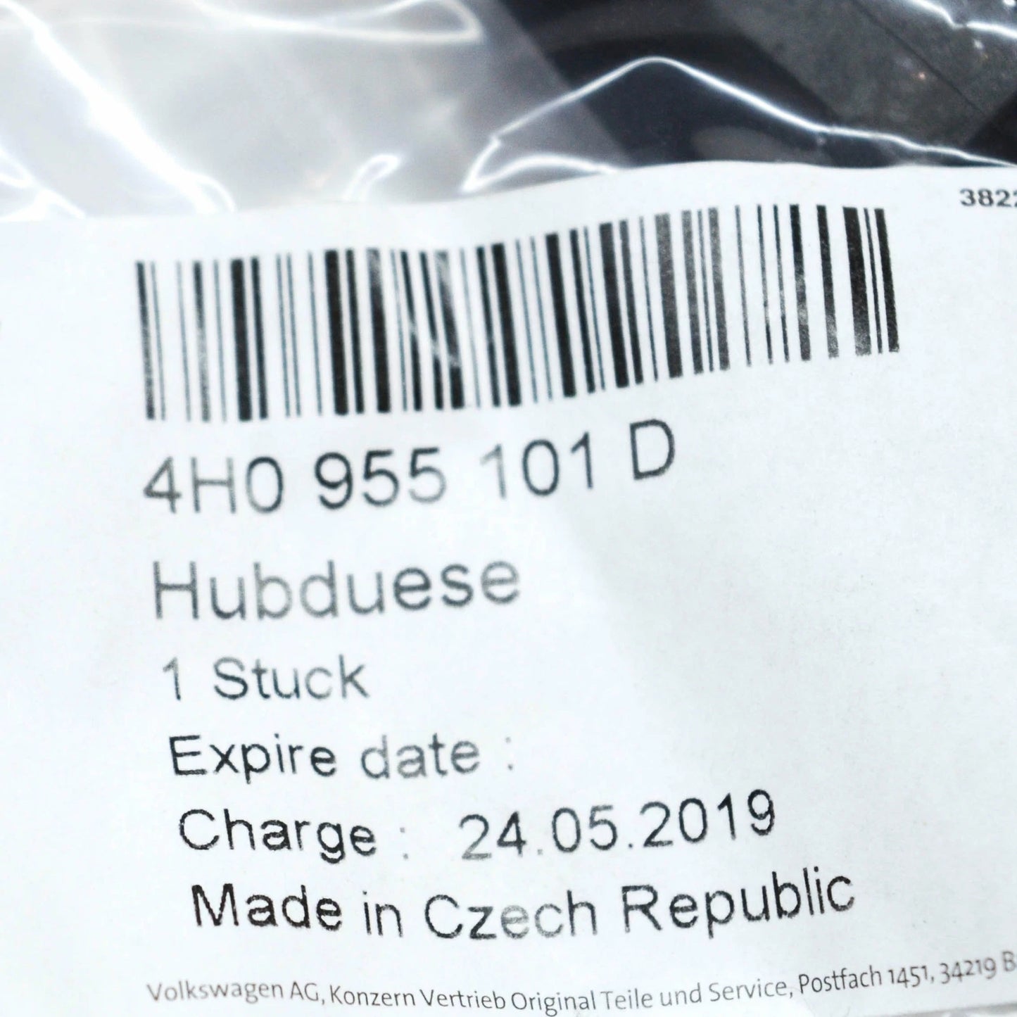 NEW AUDI A8 4H FRONT LEFT HEADLIGHT WASHER CYLINDER 4H0955101D