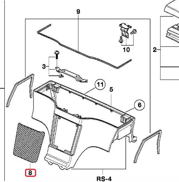 NEW BMW Z3 E36 REAR CENTER KARDON HARMAN SPEAKER COVER 51168410429 ORIGINAL