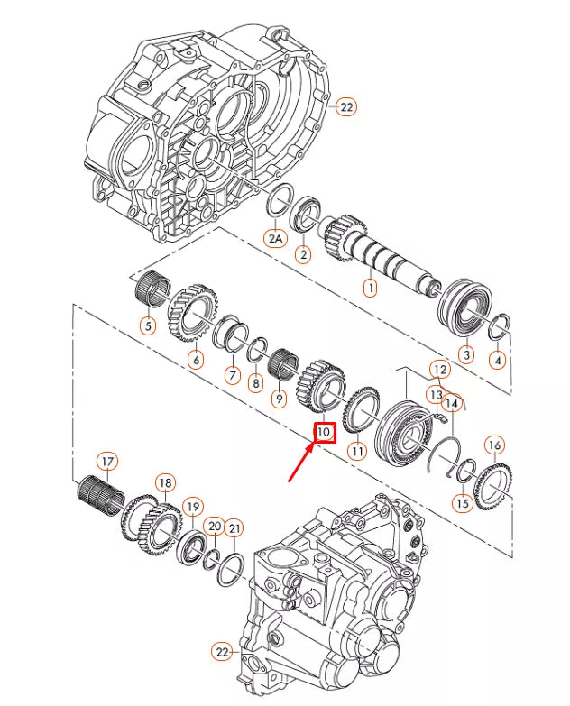NEW AUDI A1 8X 6TH CHANGE GEAR 02M311349AR ORIGINAL