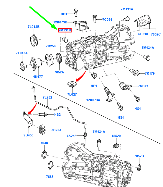 new ford ranger t6 trans detent-shift shaft plug retainer 1884009 original